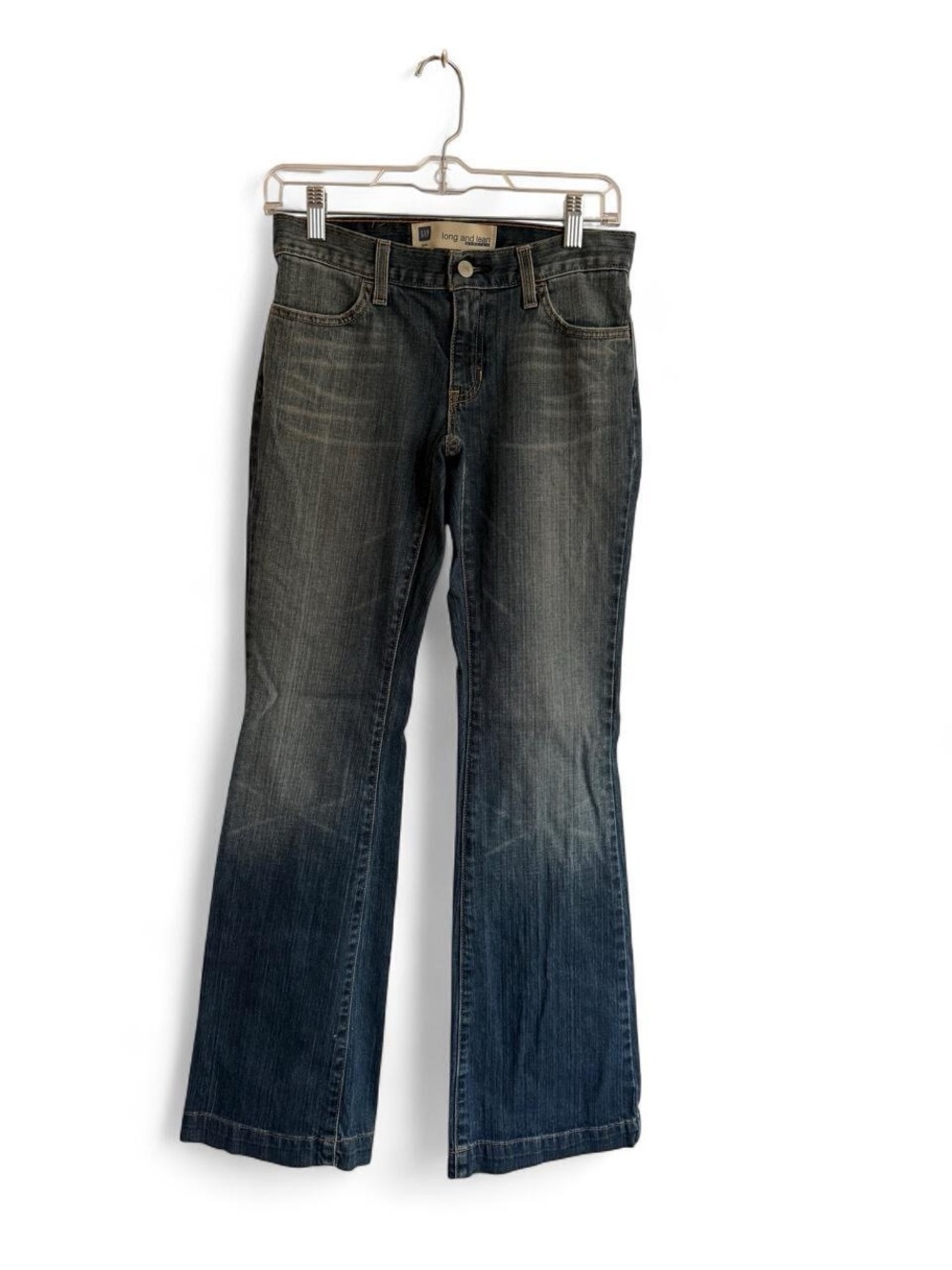 Vintage 2004 Gap Long and Lean Jeans 1 Reg Flare Y2K Bella Swan Twilightcore